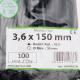 Set 100 coliere plastic 150x3.6mm, negre, 300012N Cofil