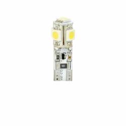 Set 2 becuri fara dulie, 5LED-uri SMD-5050, 12V, T10, canbus 4570 Vecta.