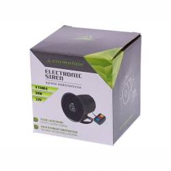 Sirena cu 3 butoane, 3 tonuri, 12V, 40W, 58602 Carmotion 