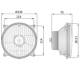 Element optic far, in masca cu pozitie, fara rama, fi 139mm, PES3.42262( tip II fi130, U445