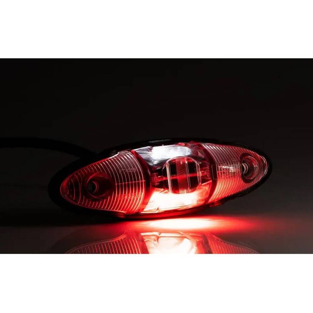 Lampa gabarit 120x35, LED, alba-rosie, 12-36V, fata-spate, FT-038 CB Fristom