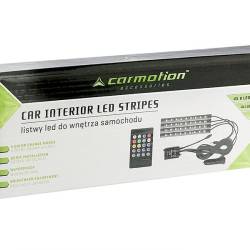 Set 4 benzi LED iluminare ambientala cu stecher si telecomanda, LED Stripes 86261 Carmotion