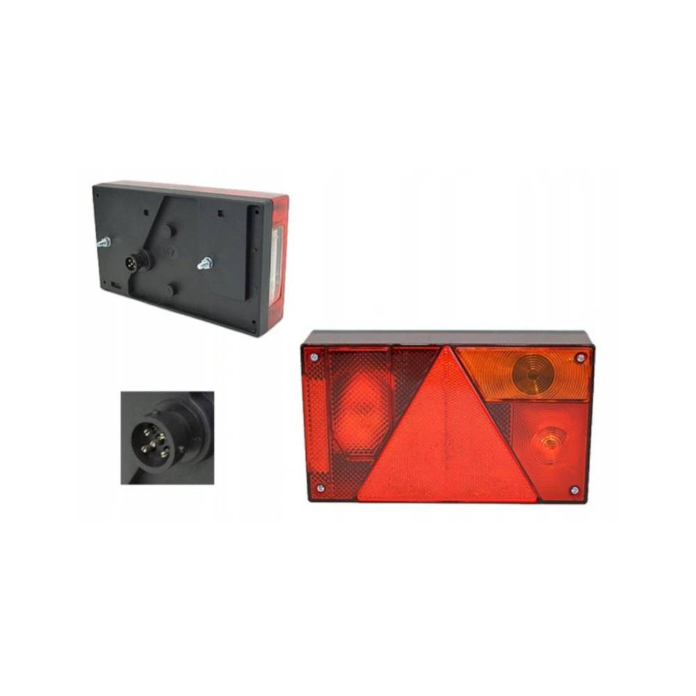 Lampa spate 238x139, 5 functii, cu triunghi si ceata, stanga, LT220 Promot