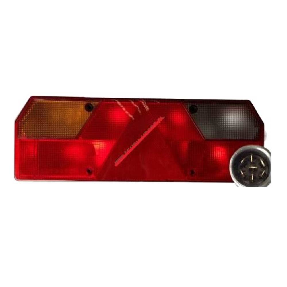 Lampa spate 420x140, 8 functii, cu triunghi si mufa, stanga L2023 TruckLed