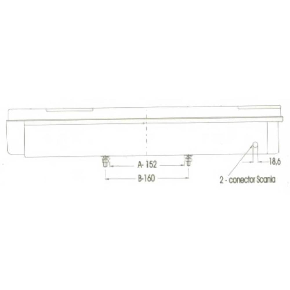 Lampa spate 516x130,8 functii, pentru Volvo si Scania, stanga L2021 TruckLed