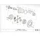 Bulon surub grup conic spate, carcasa satelit diferential U650 UTB 31.24.108