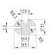 Cheder geam cu pana B2/B7, rola 10m, grosime 24mm, tractor U650