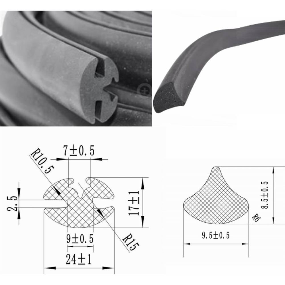 Cheder geam cu pana B2/B7, rola 10m, grosime 24mm, tractor U650