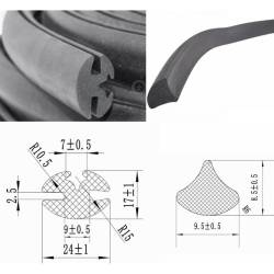 Cheder geam cu pana B2/B7, rola 10m, grosime 24mm, tractor U650