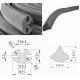 Cheder geam cu pana B2/B7, rola 10m, grosime 24mm, tractor U650