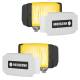 Set 2 Proiectoare ceata, 138x78, cu aparatoare, sticla galbena, HM1 Wesem 08231