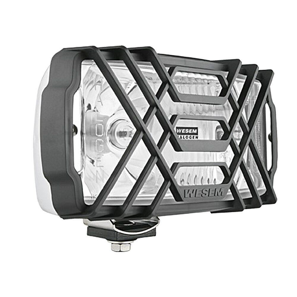 Proiector 220x123 faza lunga, cu pozitie, carcasa cromata, cu grilaj 5HP.26586 Wesem  