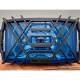 Proiector 220x123, faza lunga, cu pozitie, carcasa cromata, culoare albastra, cu grilaj 5HP.40486 Wesem  