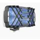 Proiector 220x123, faza lunga, cu pozitie, carcasa cromata, culoare albastra, cu grilaj 5HP.40486 Wesem  