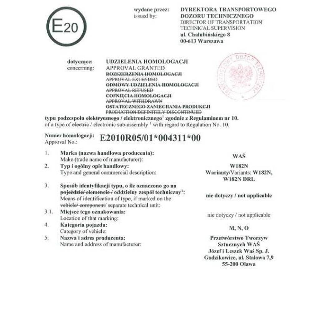 Proiector ceata si DRL, 2 functii, fi90, LED cu efect neon, set, Dacia Logan, Duster, Sandero, W182 1256 Was