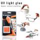 Solutie lipit, adeziv lichid cu lumina UV cu lanterna, 4g, UQ0004CR5P Visbella