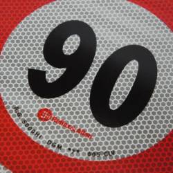 Autocolant reflectorizant fi 20cm limita viteza 40km/h, premium 5040M Reflex