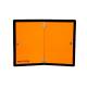 Placa ADR neutra pliabila pe verticala cu margine cauciucata, 40x30, TWY010/R
