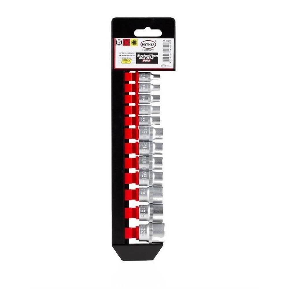 Set chei tubulare E4-20 Torx (12 bucati 1/4 + 3/8