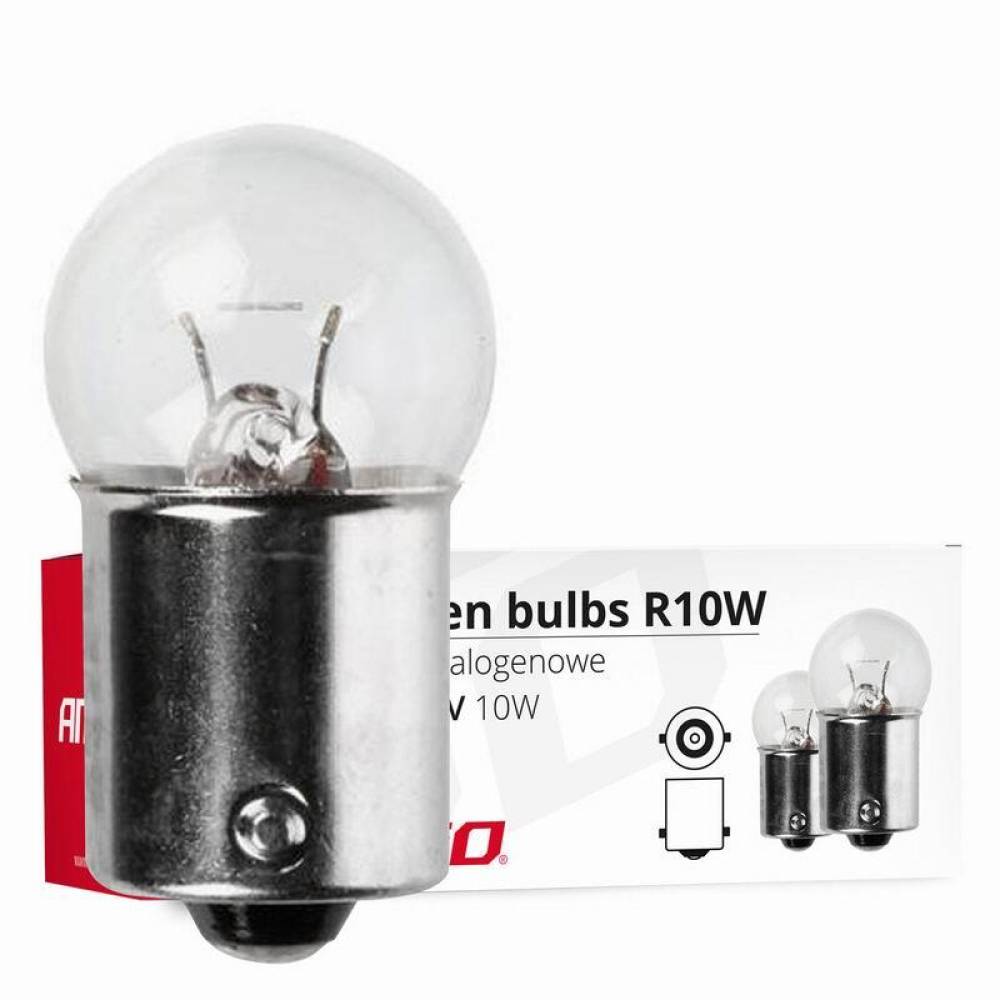 Bec pozitie R10W, 24V/10W, BA15S, cutie 10 bucati, 01004 Amio