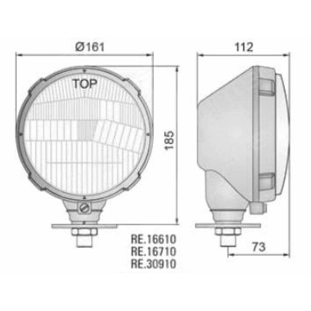 Far tractor rotund plastic cu pozitie tip Ursus 16710 Wesem Far tractor rotund plastic cu pozitie tip Ursus 16710 Wesem