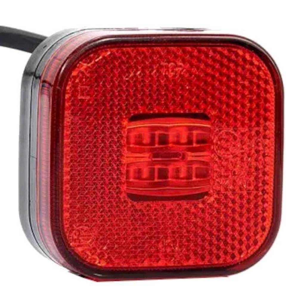 Lampa gabarit 62x62, LED, rosie, 12-36V, FT-027-C Fristom