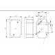 Lampa gabarit 63x42, LED, galbena, suport lateral, FT-001-Z2 Fristom