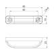 Lampa gabarit 80x18 LED, galbena, 12-30V, FT-013 Z Fristom