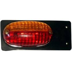 Lampa gabarit 90x45, 12-24V, galbena-rosie, cu talpa, MF06-114