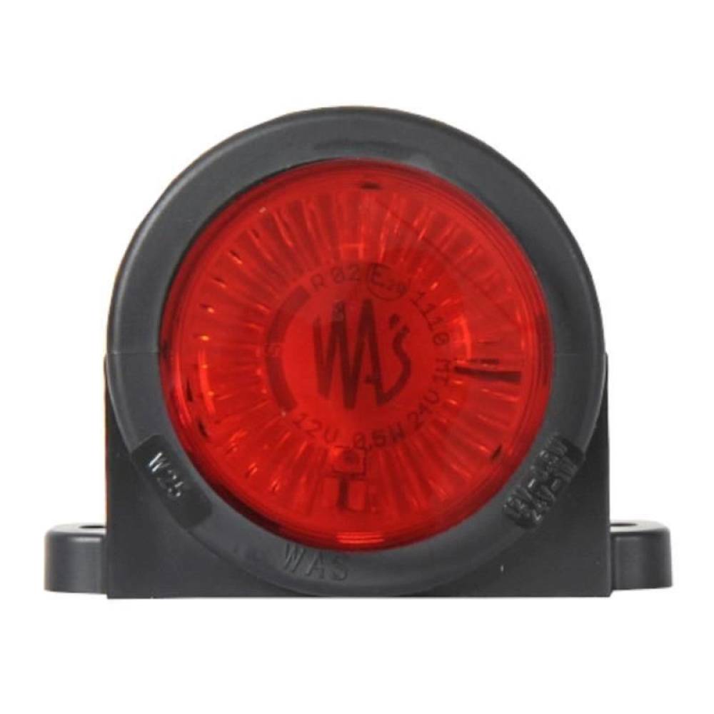 Lampa gabarit 78x93, bec, rosie, pentru spate, W25S 456C Was