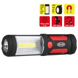 Lampa lucru LED reincarcabila, microUSB, magnet, Cob-LED Lamp PRO, 575.10 Heyner