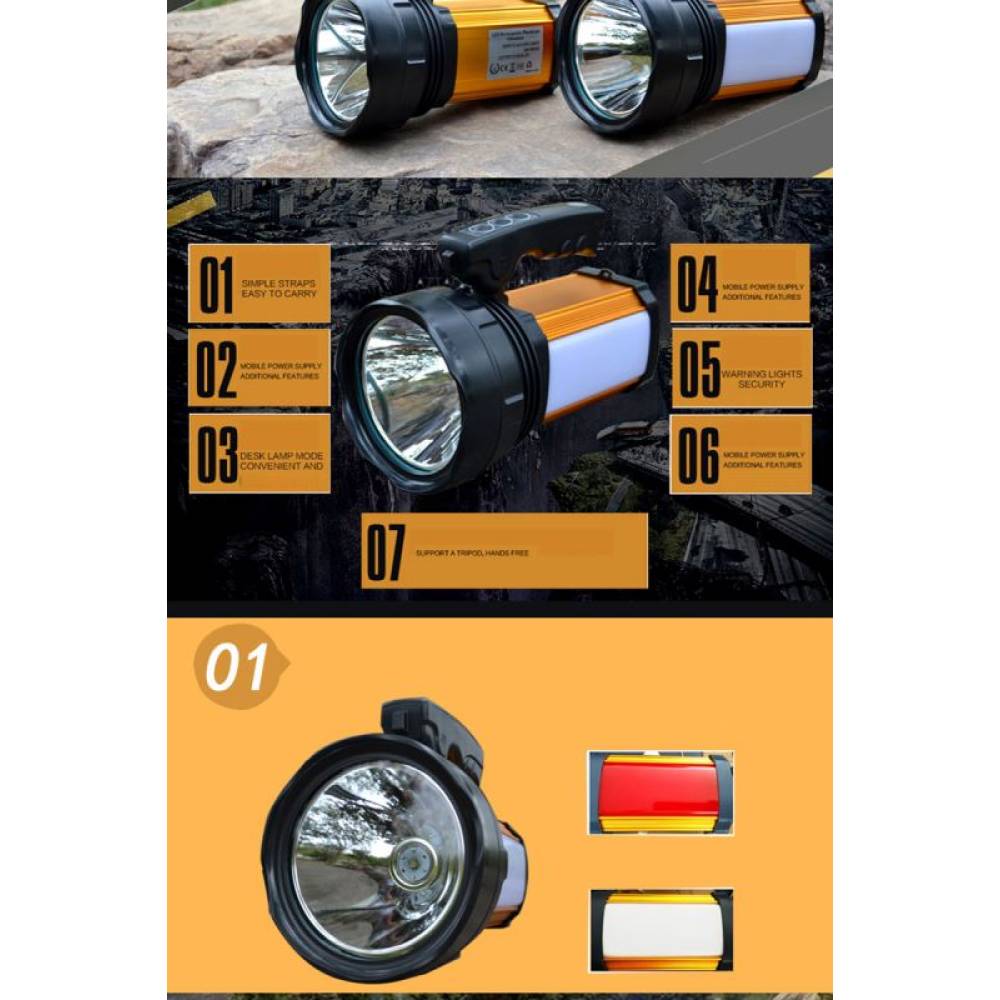 Lanterna LED cu acumulator si maner, 5 moduri, ST-X98