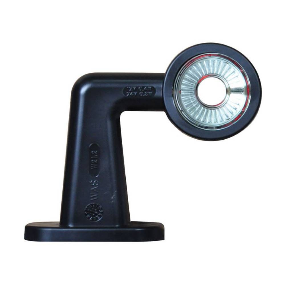 Lampa gabarit cu brat cu cot 90° 125mm, LED, alb-rosie, stanga, 12-24V, W21.2s 412bcL Was