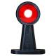 Lampa gabarit cu brat oblic 45°, 135mm, LED, alb-rosie, 12-24V, W21.6W 500bc Was