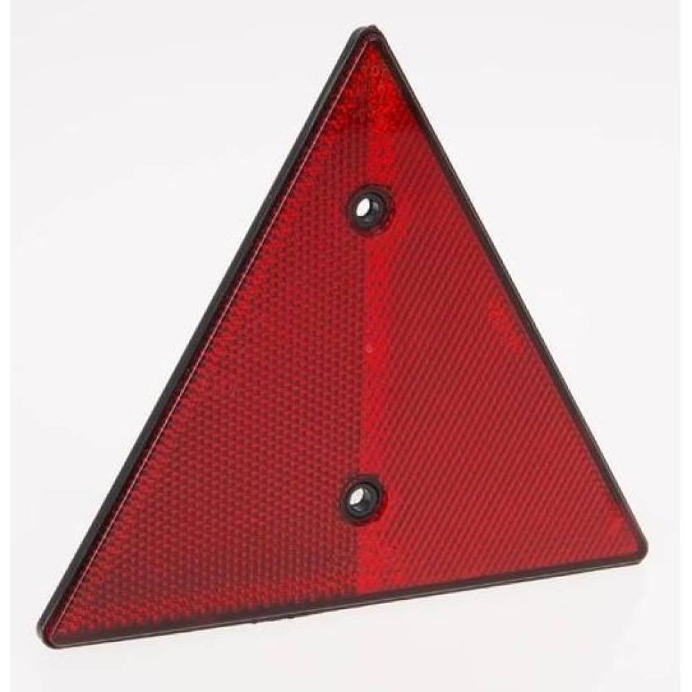 Catadioptru rosu cu gaura 16cm, DF-TR014/ DOB-031 Fristom
