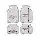 Set 4 covorase universale 65x47, din cauciuc cu aspect aluminiu, carbon, APA4000 Race Sport