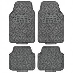 Set 4 covorase universale 65x47, din cauciuc cu aspect aluminiu, carbon, APA4000 Race Sport