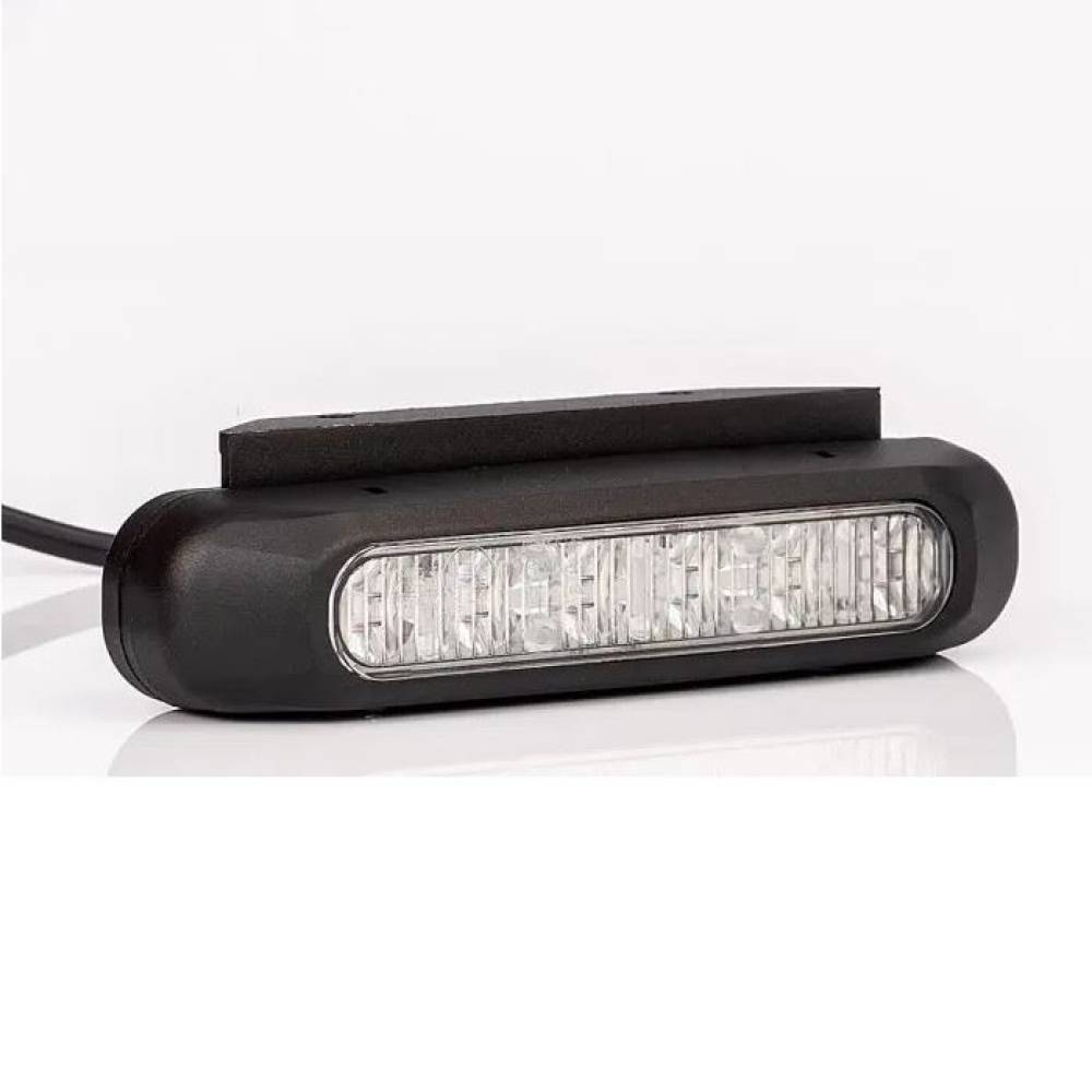 Proiector stroboscopic 12/24V, 132.7x h28.2, albastru, 6 LED-uri in grila FT-200N Fristom