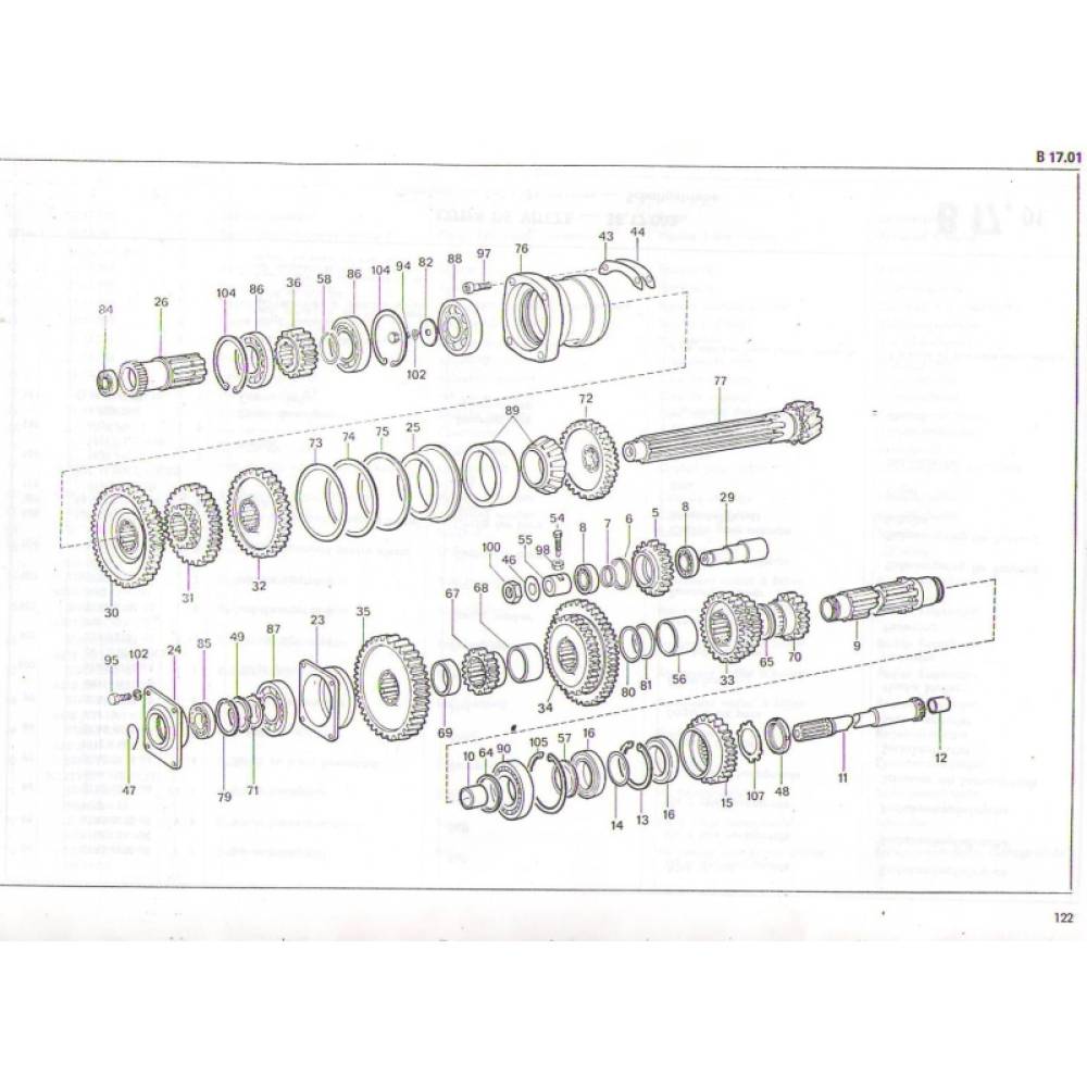 Pinion cutie vitezele 3 si 5 ( 31x15 ) 115 U650, SS55, 31.17.115 UTB
