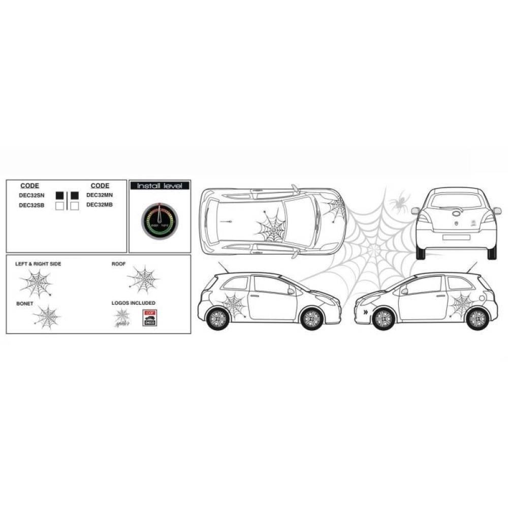 Autocolant Car Deco Spider