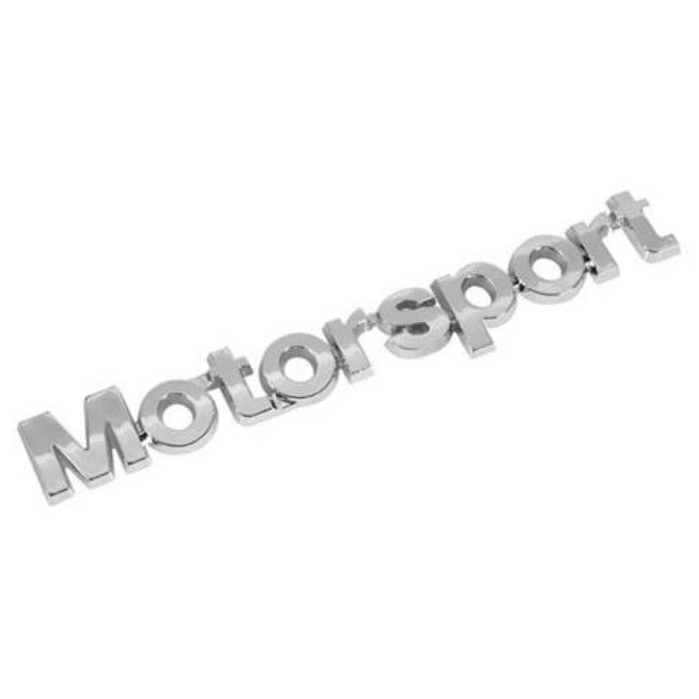 Ornament emblema autoadeziva, crom Motosport 