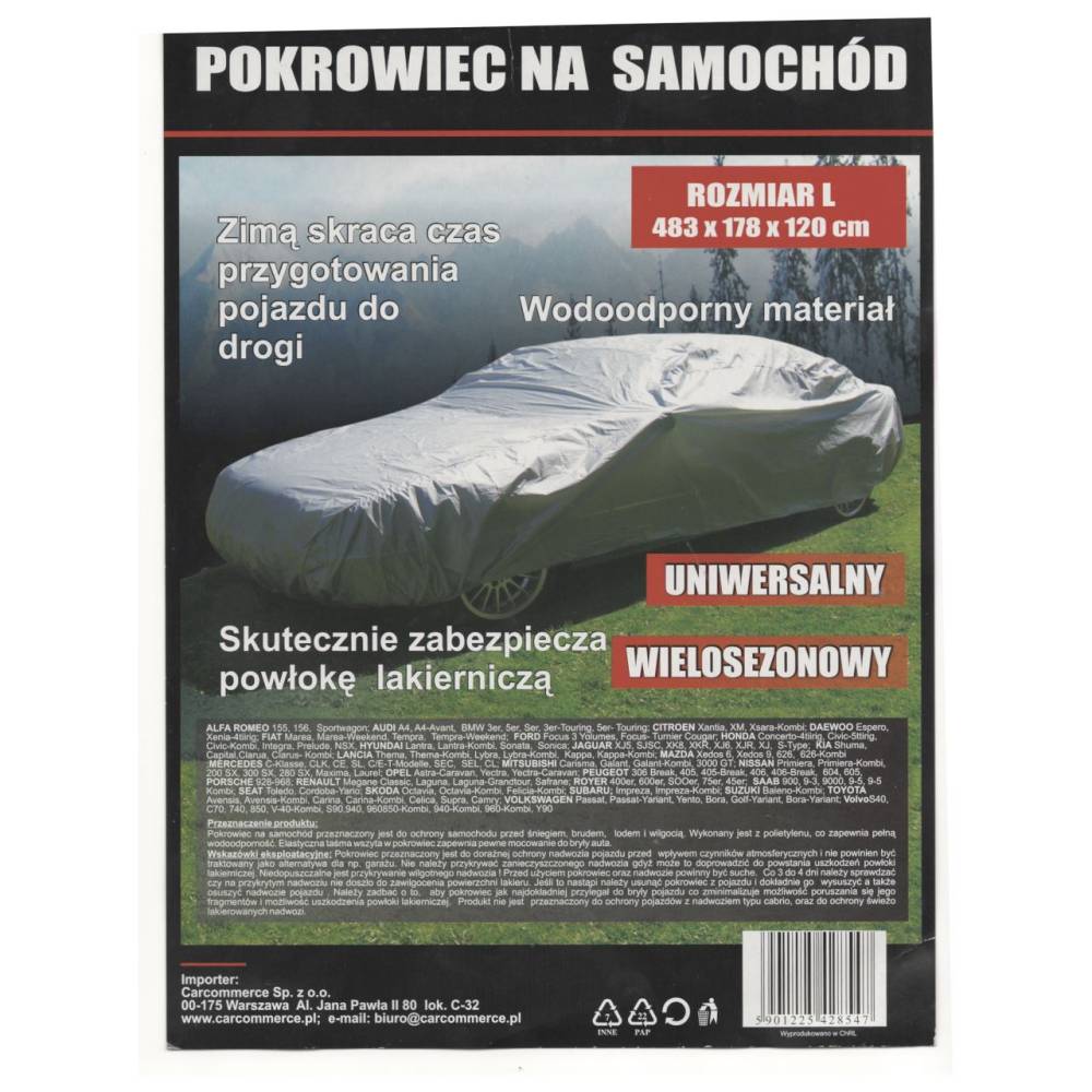 Prelata auto PVC marime L, 42854 CarCo
