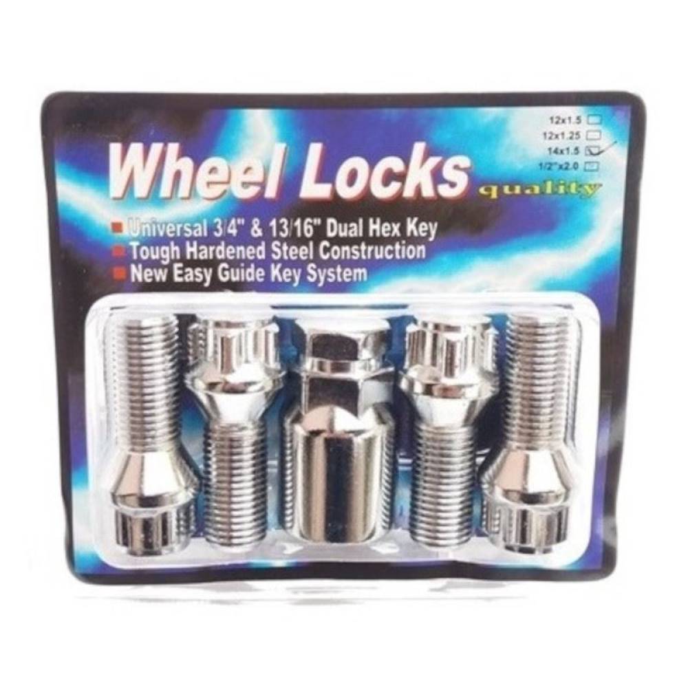 Set 4 prezoane antifurt Security Wheel Locks 12x1,5  x 22C -conic Automax 7848
