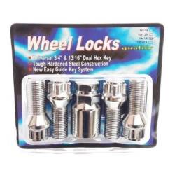 Set 4 prezoane antifurt Security Wheel Locks 12x1,5  x 22C -conic Automax 7848