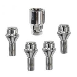 Set 4 prezoane antifurt Security Wheel Locks 12x1,5  x 22C -conic Automax 7848