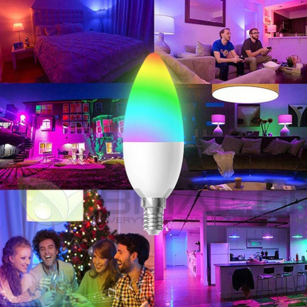Bec LED SMART, WiFi, E27, 10W, RGB+CCT, Woox R9075
