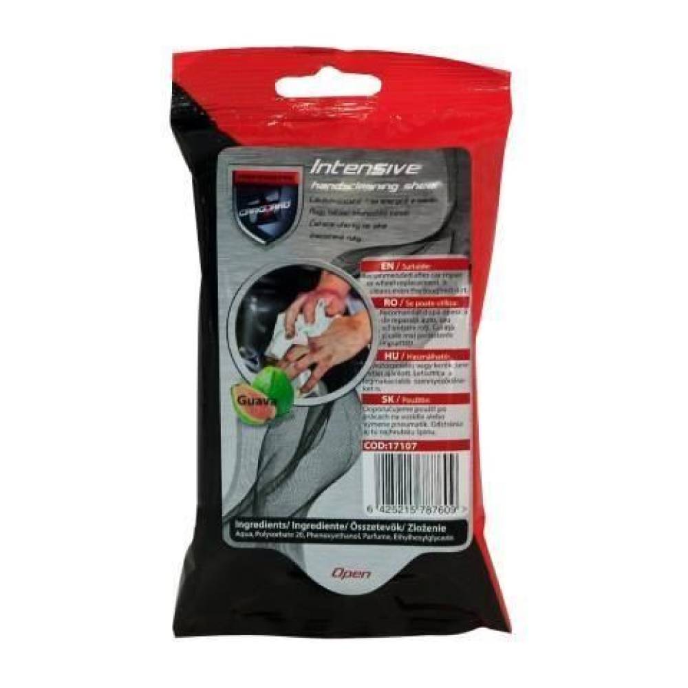 Servetele umede -curatare energica INTESIVE, 20buc, Carguard 17107