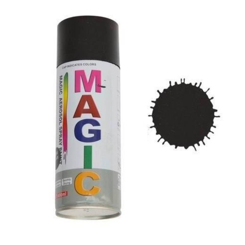 Spray vopsea Negru Mat 004 400ml Magic