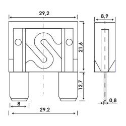 Siguranta plata maxi, 80A, 668.00 Alca