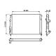 Radiator racire Dacia Logan 1.5d +A/C, Renault Megane 1.5, Valeo 732817